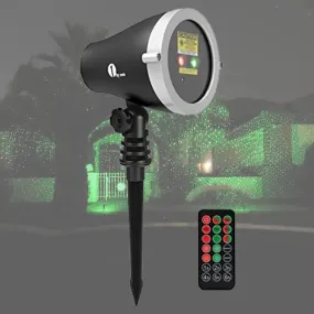 1 By One Garden Laser Christmas Light Projector Aluminum Body w/ Wireless Remote
