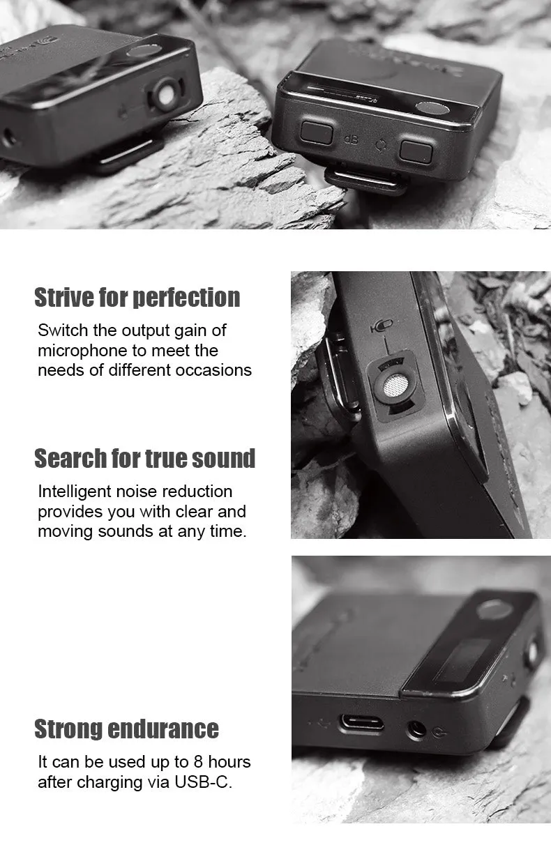 2.4G Wireless Lavalier Microphone System (US STOCK Only)
