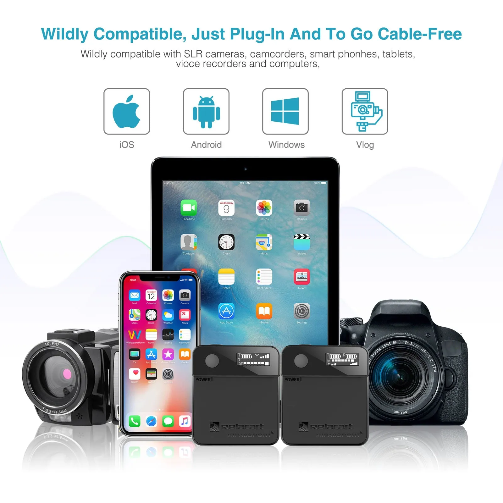2.4G Wireless Lavalier Microphone System (US STOCK Only)