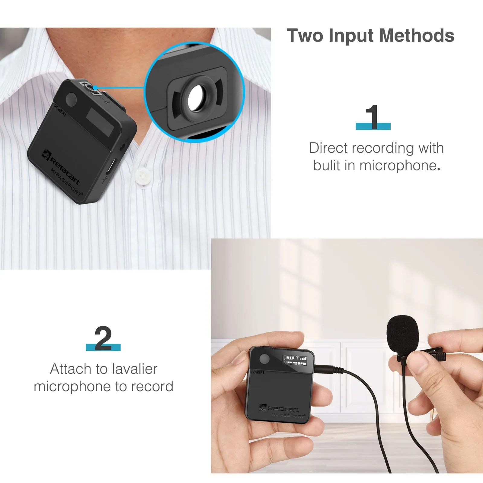 2.4G Wireless Lavalier Microphone System (US STOCK Only)