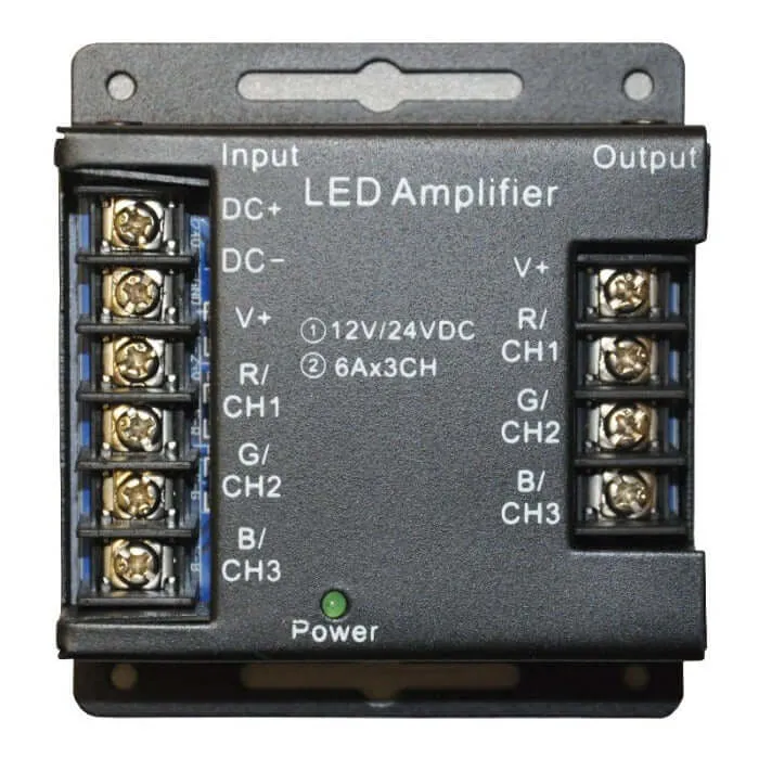 24V LED Strip Lights - RGB LED Signal Amplifier