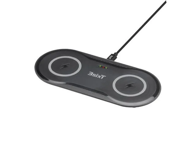 3sixT Elfin Dual 10W 10W Wireless Charger with AC