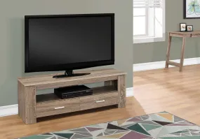 48"L Dark Taupe With 2 Storage Drawers Tv Stand