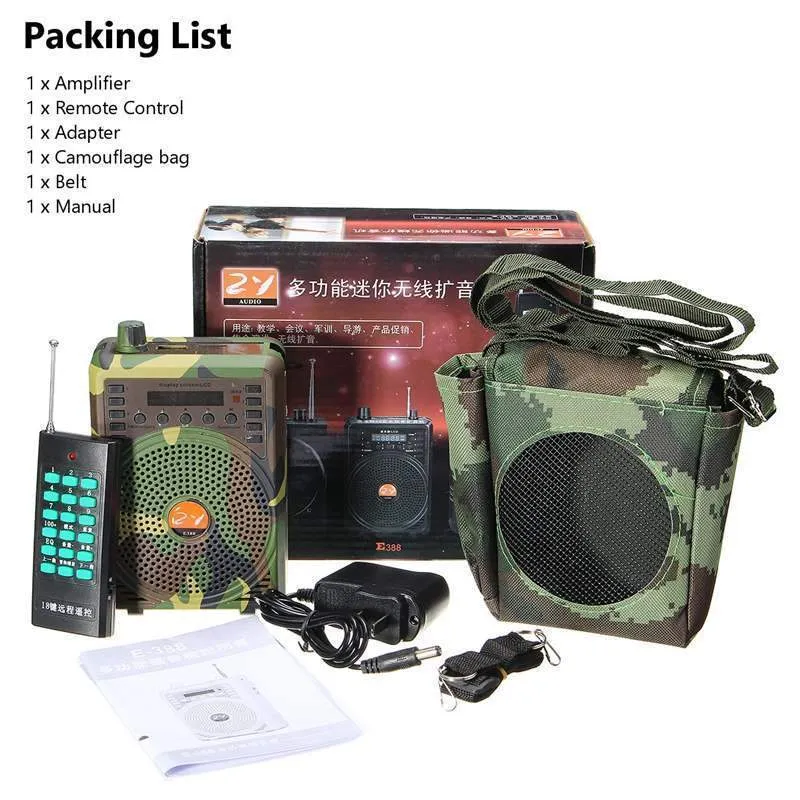 48W/38W Hunting Decoy Calls - Electronic Bird Caller- MP3 Speaker Remote Controller Kit