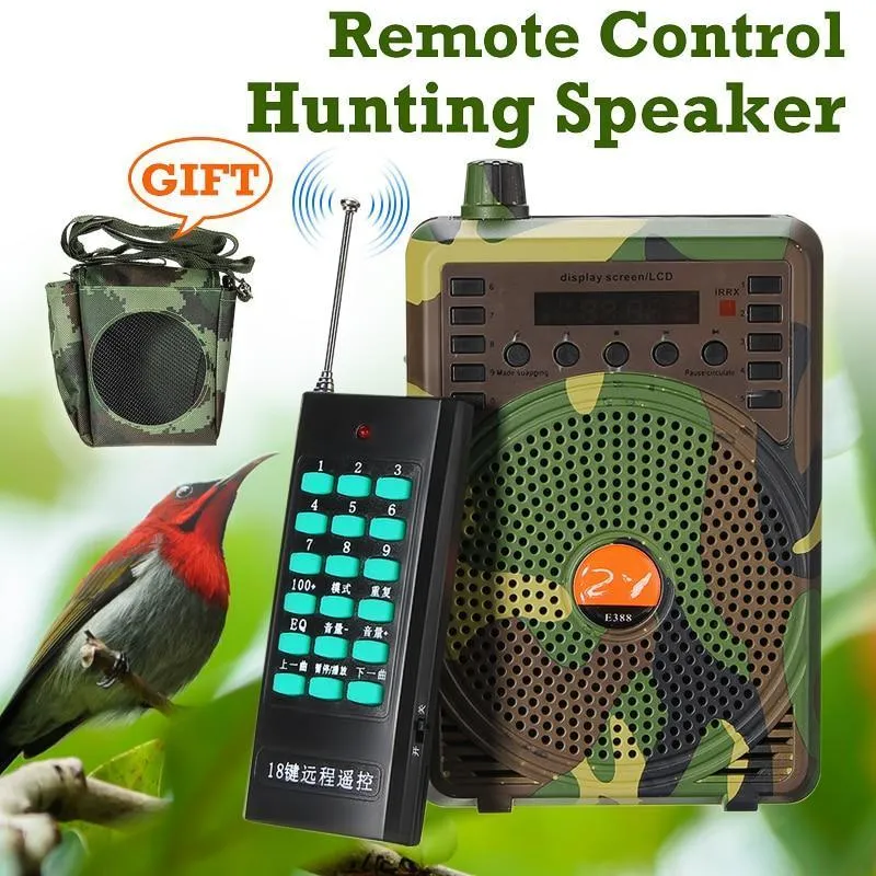 48W/38W Hunting Decoy Calls - Electronic Bird Caller- MP3 Speaker Remote Controller Kit