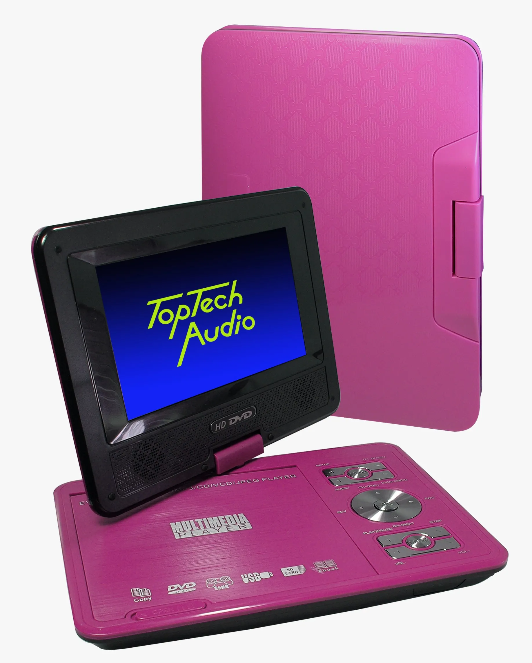 7-Inch Multi-Media Player with Rechargeable Battery and Game Controller