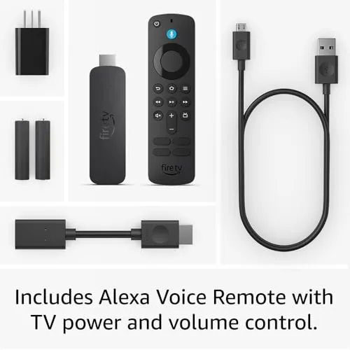 Amazon Fire TV Stick 4K streaming device | supports Wi-Fi 6, Dolby Vision/Atmos, HDR10 