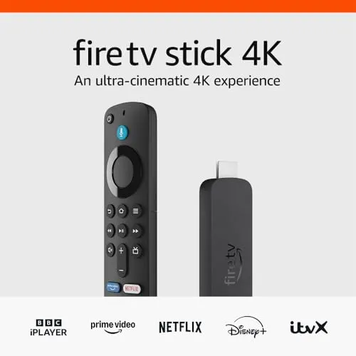 Amazon Fire TV Stick 4K streaming device | supports Wi-Fi 6, Dolby Vision/Atmos, HDR10 