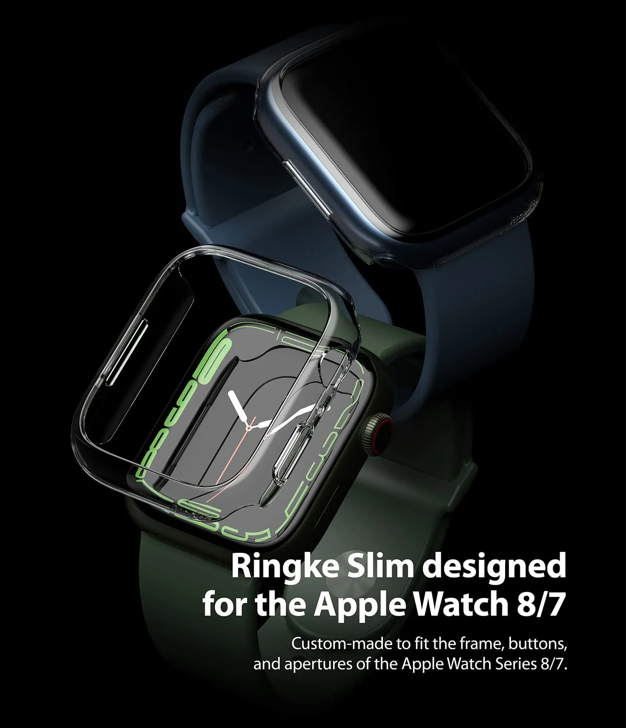 Apple Watch 7 45mm| Slim Case - Clear & Clear (2 Pack)