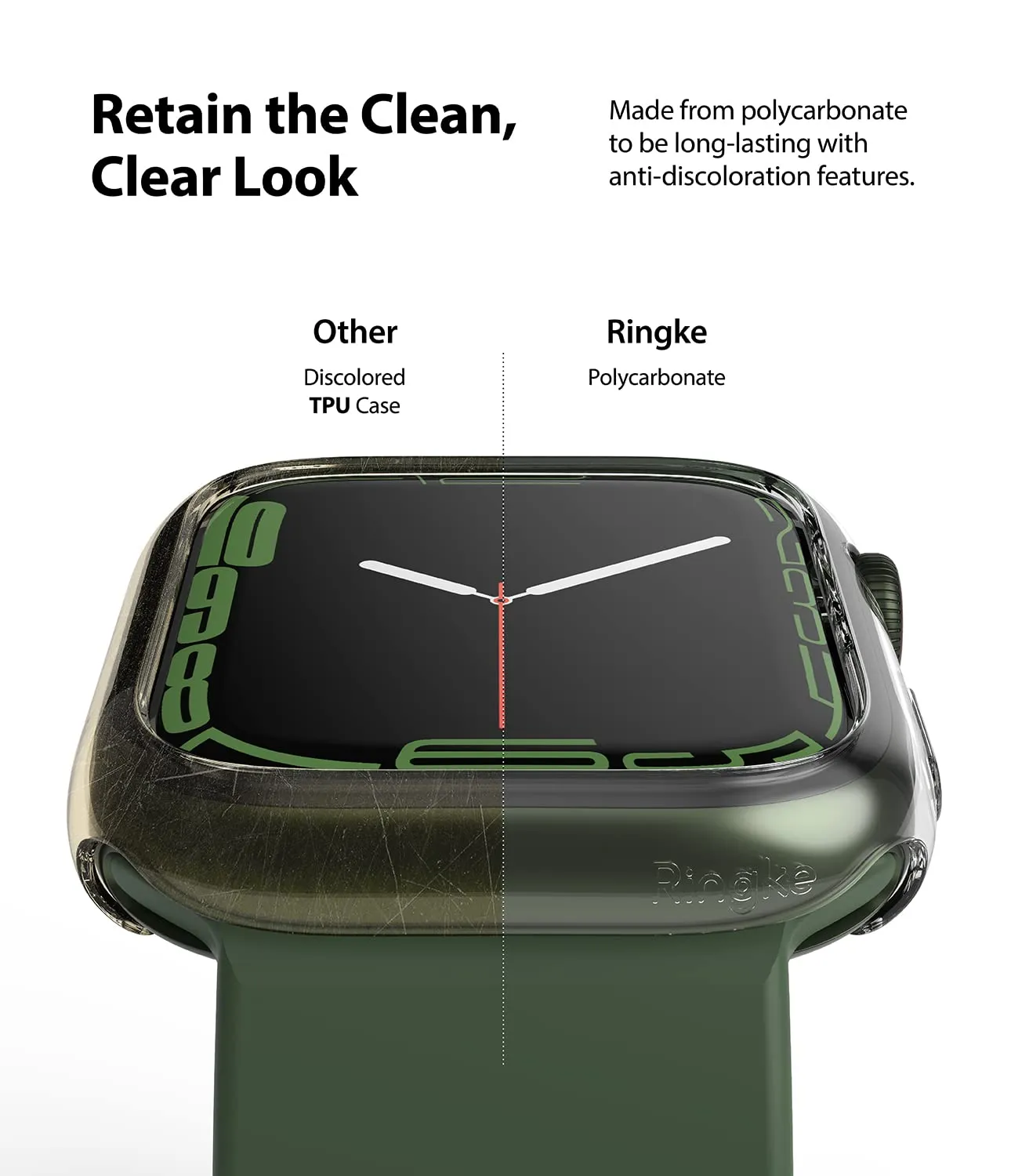 Apple Watch 7 45mm| Slim Case - Clear & Clear (2 Pack)