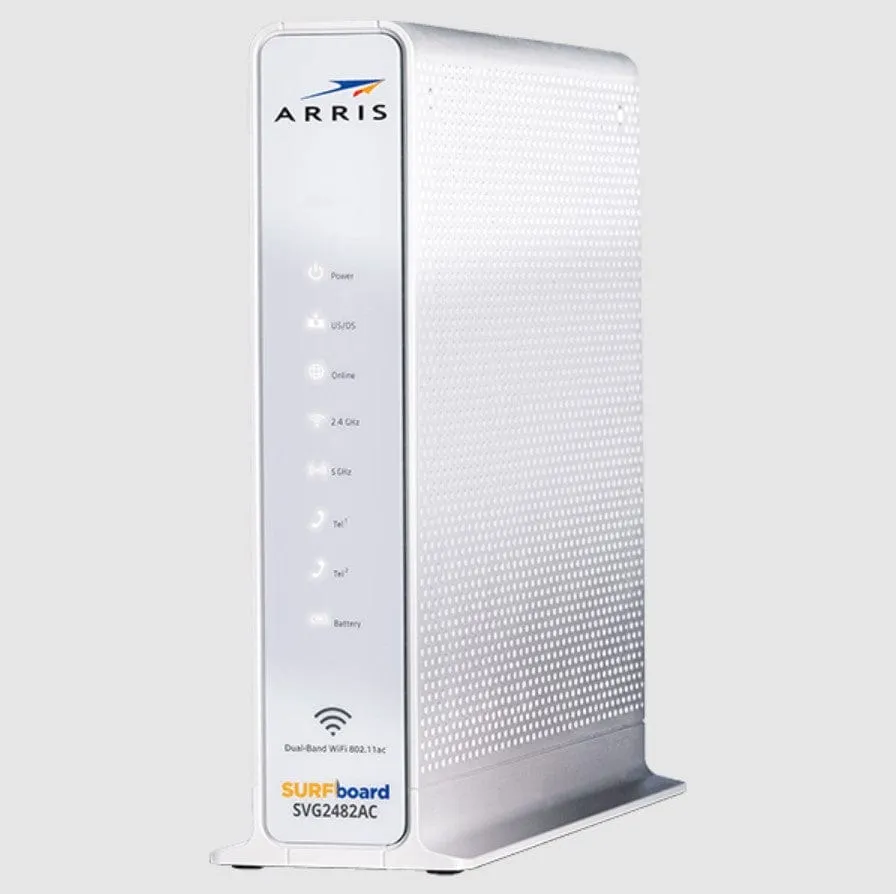 Arris Surfboard SVG2482AC DOCSIS 3.0 Cable Modem & AC2350 Wi-Fi Router - Certified Refurbished