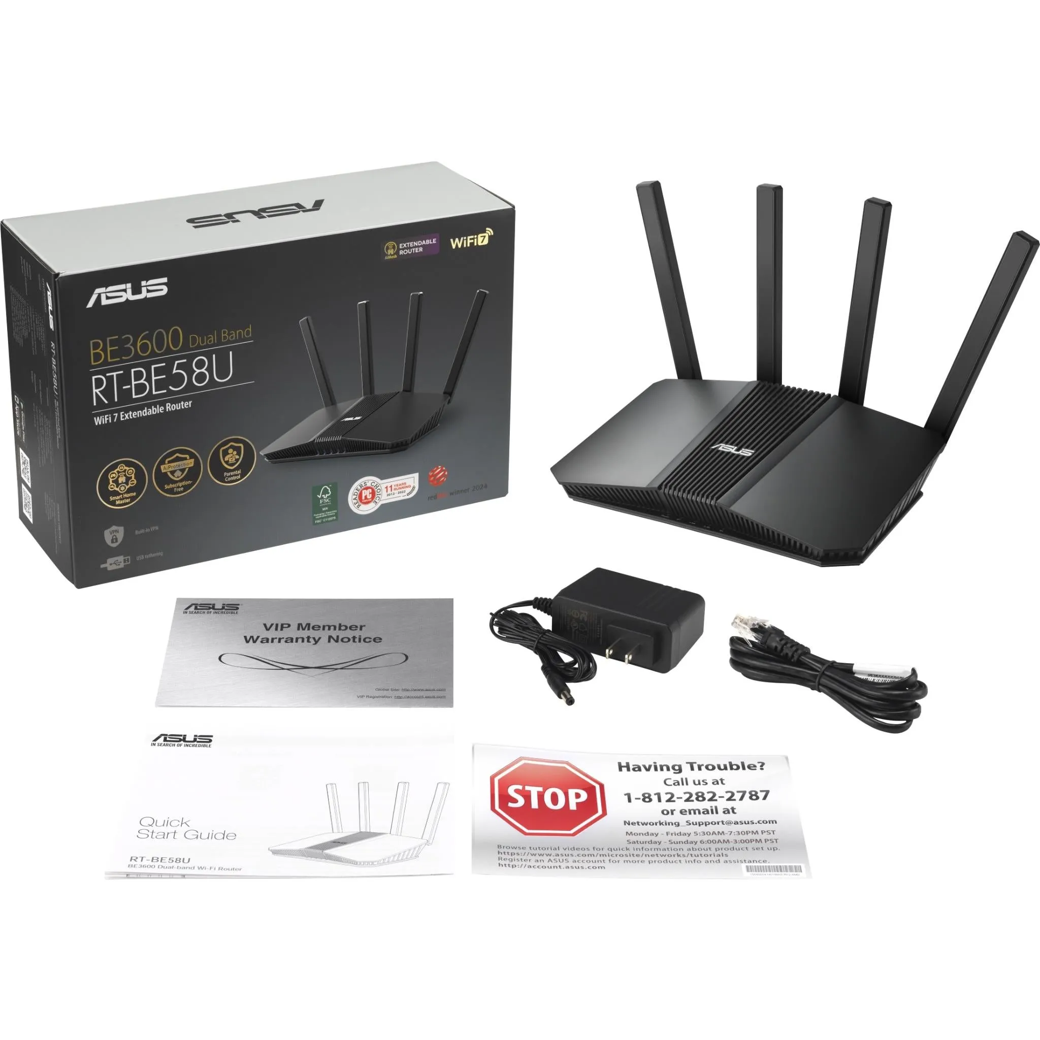 Asus RT-BE58U Dual Band Wifi 7 Router