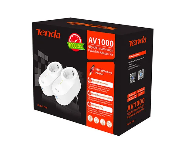 AV1000 Gigabit Passthrough Powerline Adapter Kit