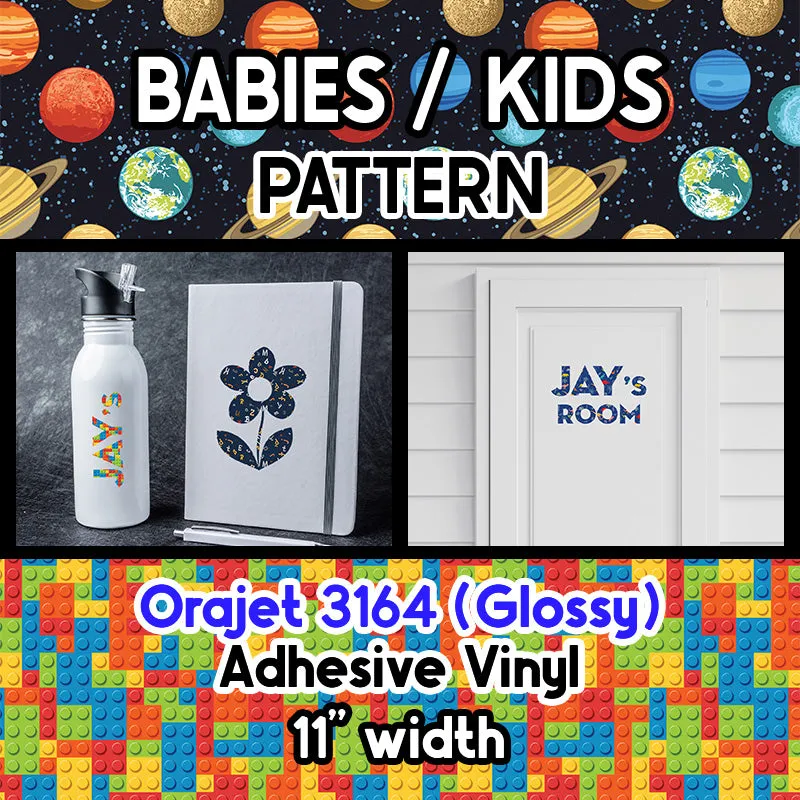 Babies / Kids Orajet 3164 Patterned Adhesive Vinyl (11" x 12")
