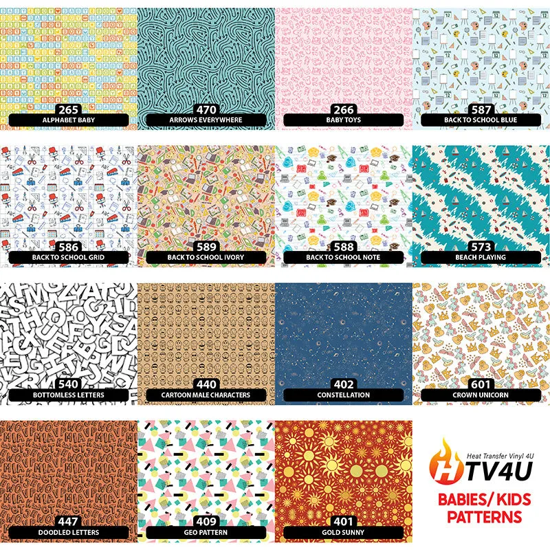 Babies / Kids Orajet 3164 Patterned Adhesive Vinyl (11" x 12")