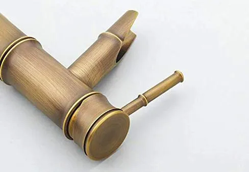 Bamboo Shape Single Handle Hot and Cold Water Faucet