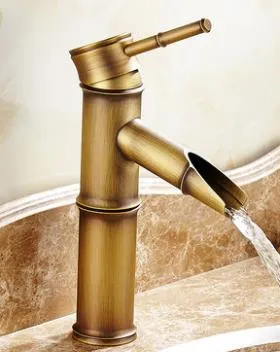Bamboo Shape Single Handle Hot and Cold Water Faucet