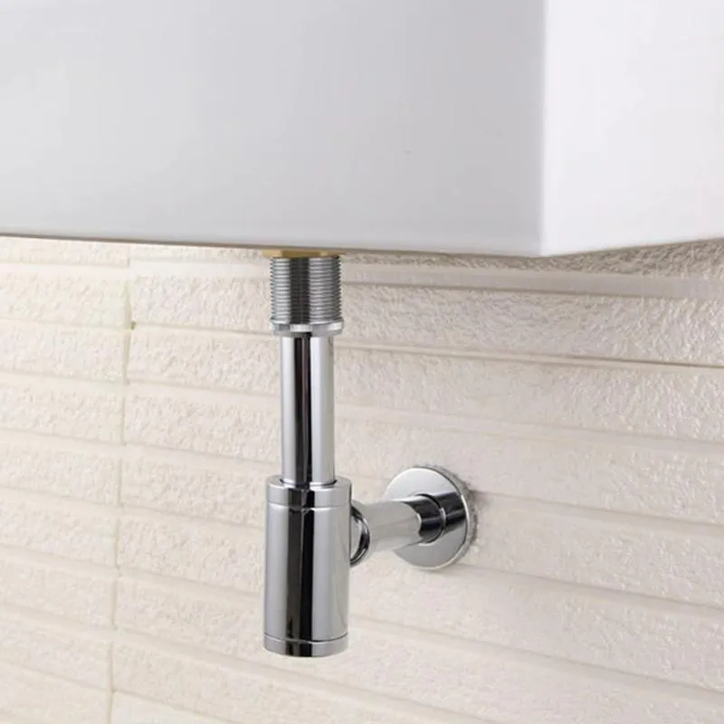 Bathroom Brass Basin Sink Tap Bottle Trap Drain Kit