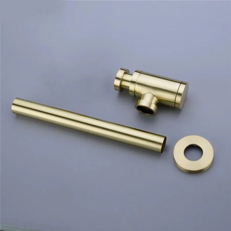 Bathroom Brass Basin Sink Tap Bottle Trap Drain Kit