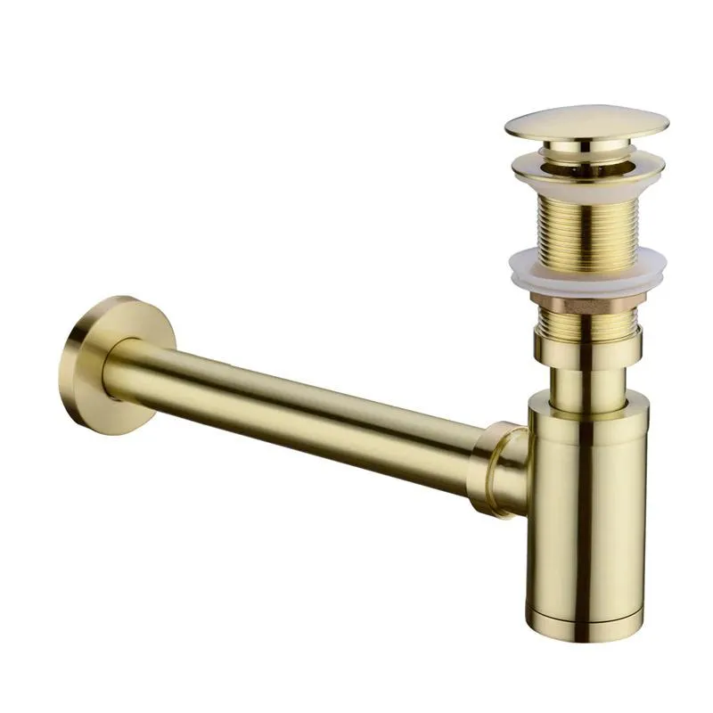 Bathroom Brass Basin Sink Tap Bottle Trap Drain Kit