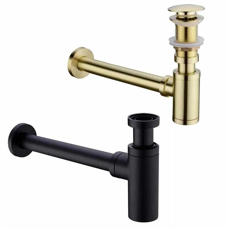 Bathroom Brass Basin Sink Tap Bottle Trap Drain Kit