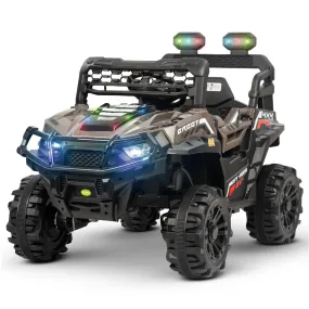 Baybee Broot Rechargeable Battery Operated Jeep for Kids, Ride on Toy Baby Car with Music & Light, Kids Jeep Battery Car, Electric Jeep Car for Kids to Drive 3 to 8 Years Boys Girl (Painted Ash)