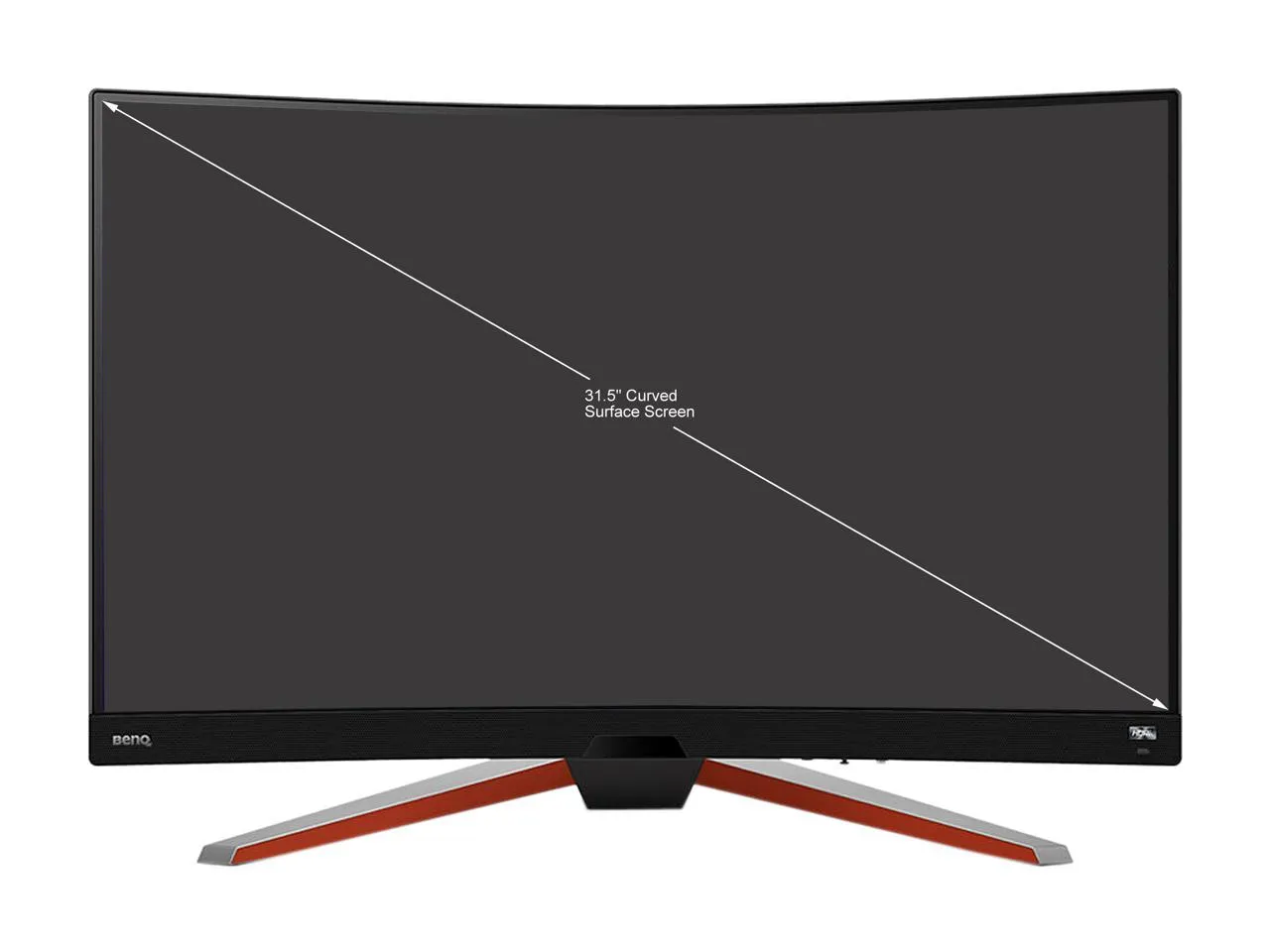 BenQ EX3210R 31.5" WQHD 2560 x 1440 (2K) 165 Hz HDMI, DisplayPort, USB, Audio FreeSync Premium Pro (AMD Adaptive Sync) Built-in Speakers Curved Gaming Monitor