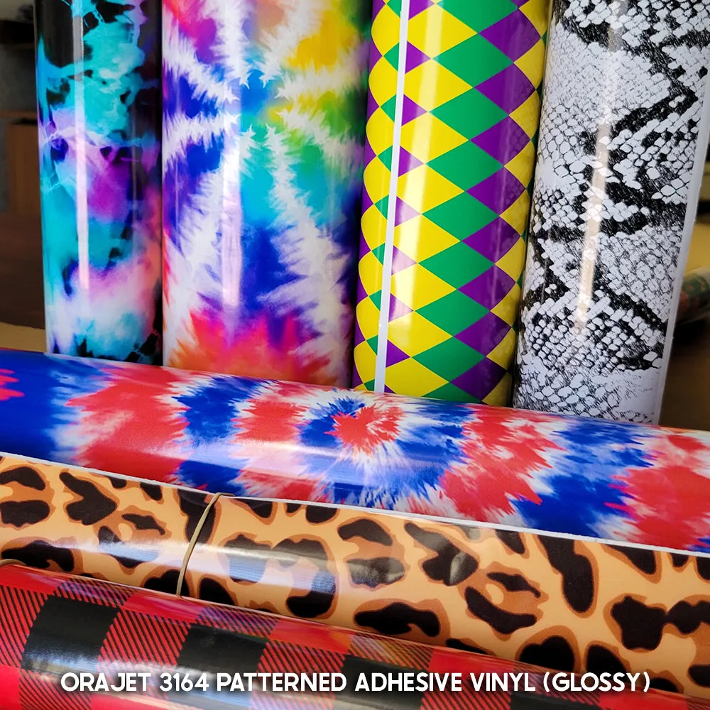 Black & White Orajet 3164 Patterned Adhesive Vinyl (11" x 12")