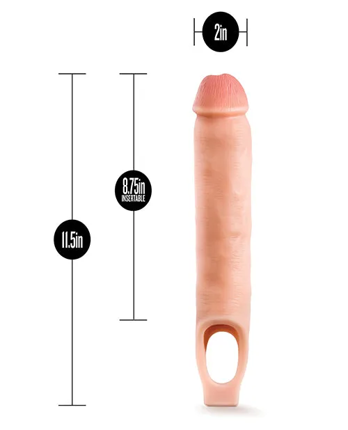 Blush 11.5" Silicone Cock Sheath - Flesh