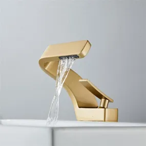 Brass Basin Faucet Modern Bathroom Mixer Faucet Hot and Cold Sink Faucet