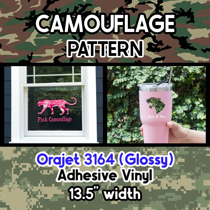 Camouflage Orajet 3164 Patterned Adhesive Vinyl (13.5" x 12")