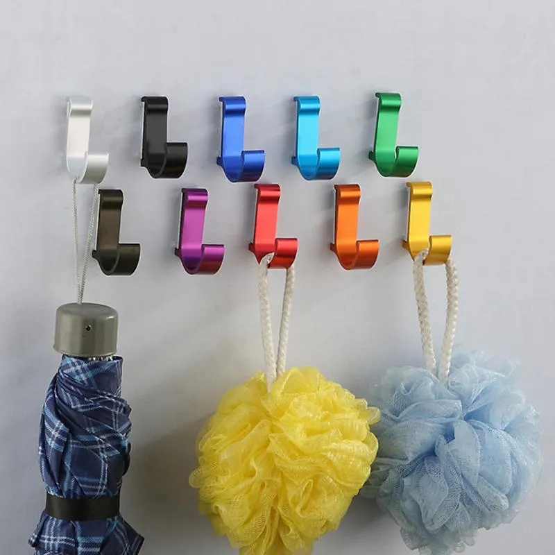 Candy Color Clothes Hanger And Towel Bathroom Hooks
