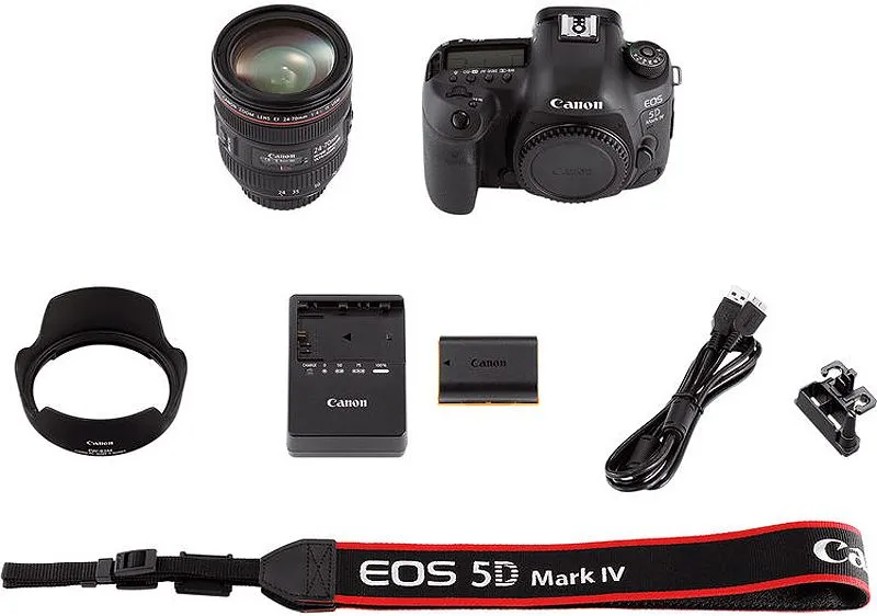 Canon EOS 5D Mark IV DSLR With EF 24-70mm f/4L IS USM Kit - 1483C018