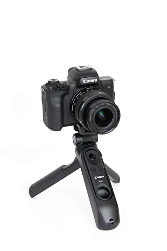 Canon EOS M50 Mark II Content Creator Kit, Mirrorless 4K Vlogging Camera Kit Includes EF-M 15-45mm Lens, Tripod Grip, Stereo Microphone