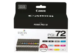 Canon Lucia PGI-72 10 Color Pack
