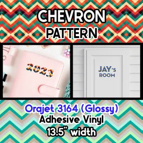 Chevron Orajet 3164 Patterned Adhesive Vinyl (13.5" x 12")