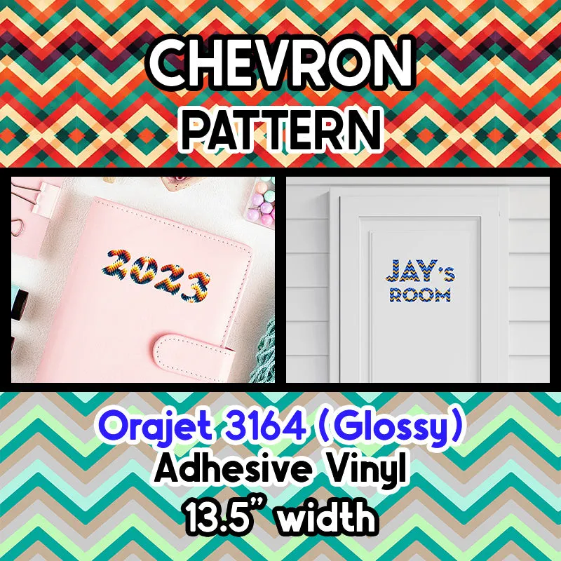 Chevron Orajet 3164 Patterned Adhesive Vinyl (13.5" x 12")