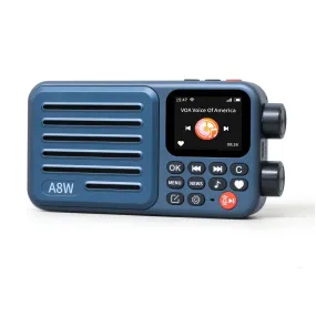 Choyong A8W Internet Radio | Portable Smart WIFI/4G Radio | FM Receiver | 4K  Pre-stored Stations | 2000mAh Rechargeable Battery | Alarm Clock