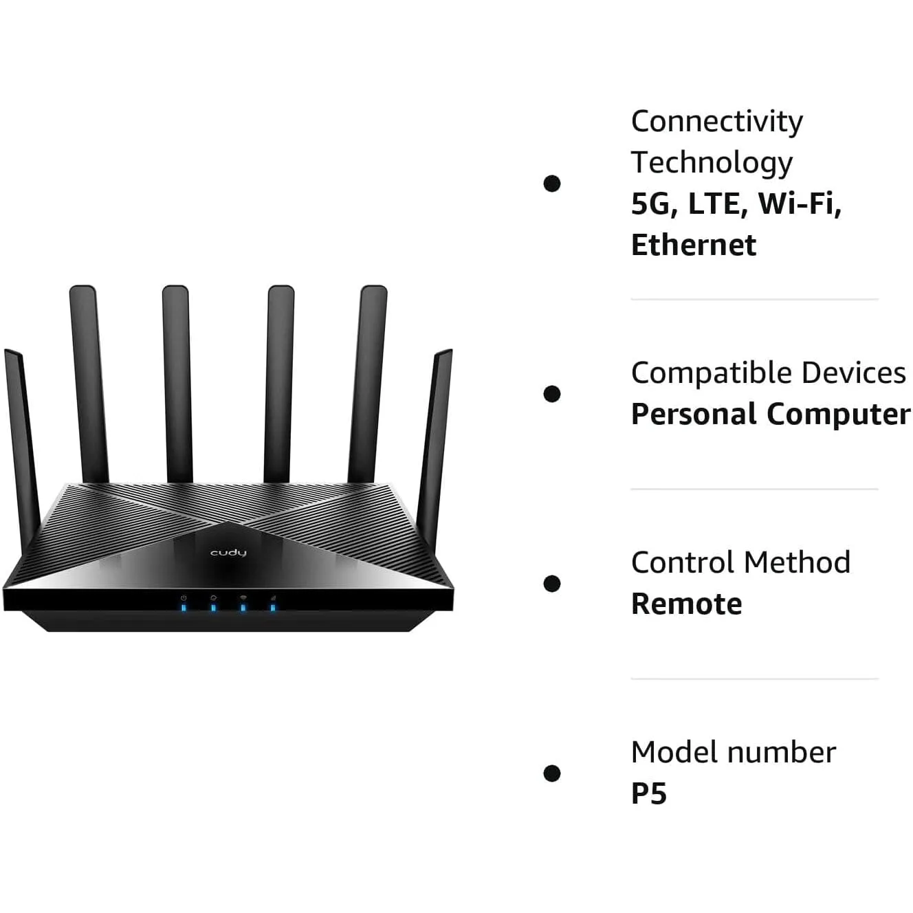 Cudy New 5G NR SA NSA AX3000 WiFi 6 CPE Router, AX3000 Dual SIM 5G Cellular Router  (Refurbished)