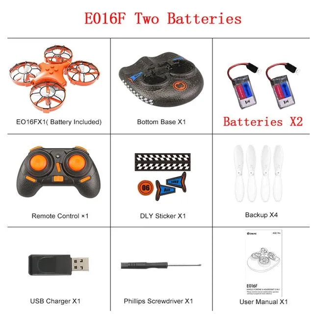 Detachable One Key Return RC Drone Quadcopter