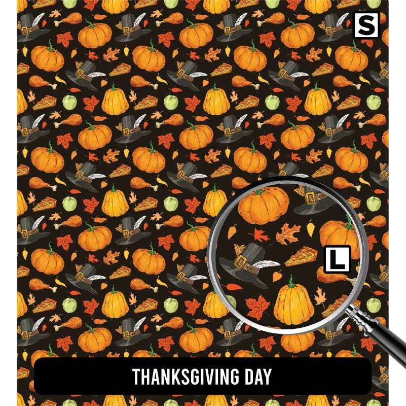 Fall/ Thanksgiving Orajet 3164 Patterned Adhesive Vinyl (11" x 12")