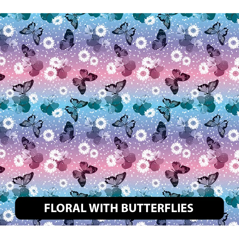Floral Orajet 3164 Patterned Adhesive Vinyl (11" x 12")