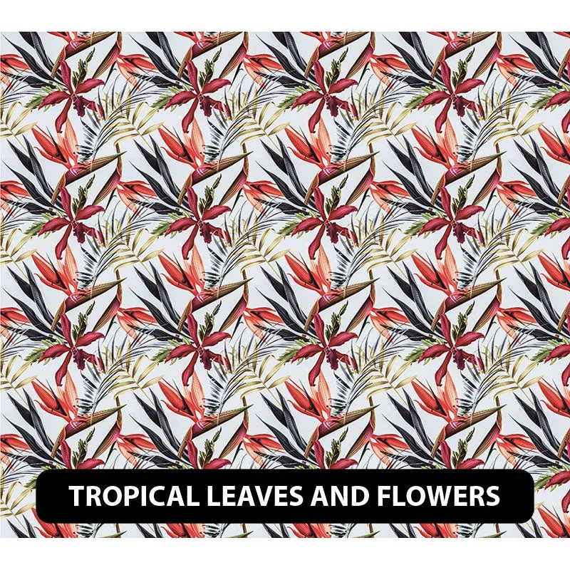 Floral Orajet 3164 Patterned Adhesive Vinyl (11" x 12")