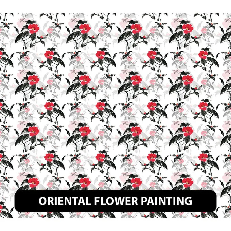 Floral Orajet 3164 Patterned Adhesive Vinyl (11" x 12")