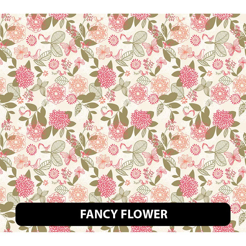Floral Orajet 3164 Patterned Adhesive Vinyl (11" x 12")
