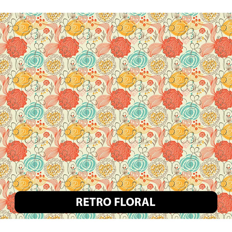 Floral Orajet 3164 Patterned Adhesive Vinyl (11" x 12")