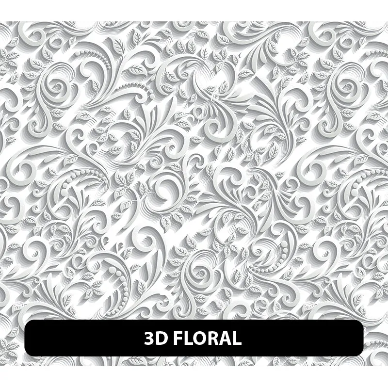 Floral Orajet 3164 Patterned Adhesive Vinyl (11" x 12")