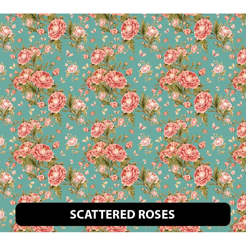 Floral Orajet 3164 Patterned Adhesive Vinyl (11" x 12")