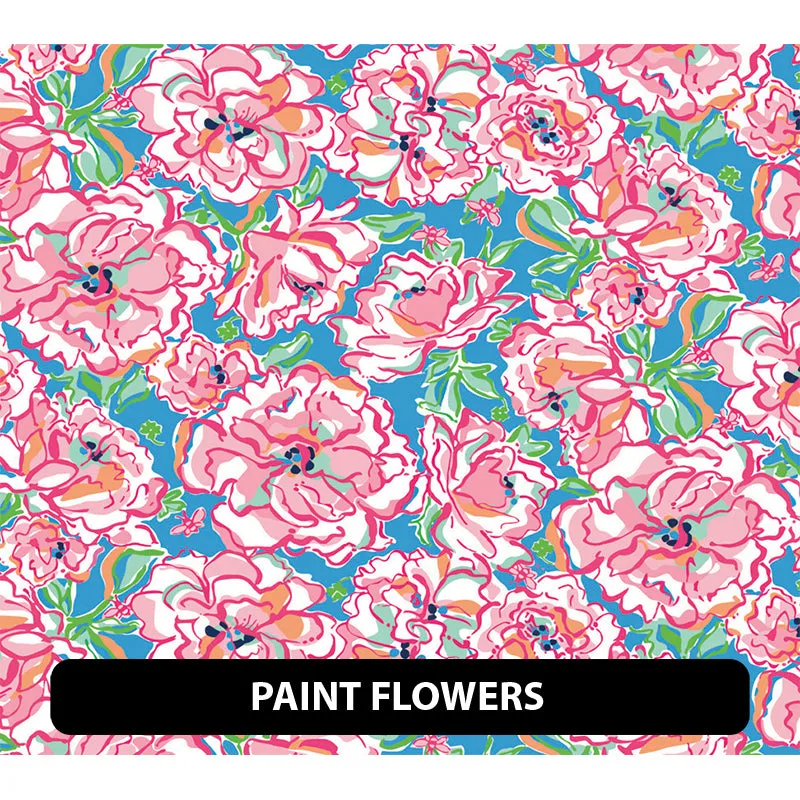 Floral Orajet 3164 Patterned Adhesive Vinyl (11" x 12")