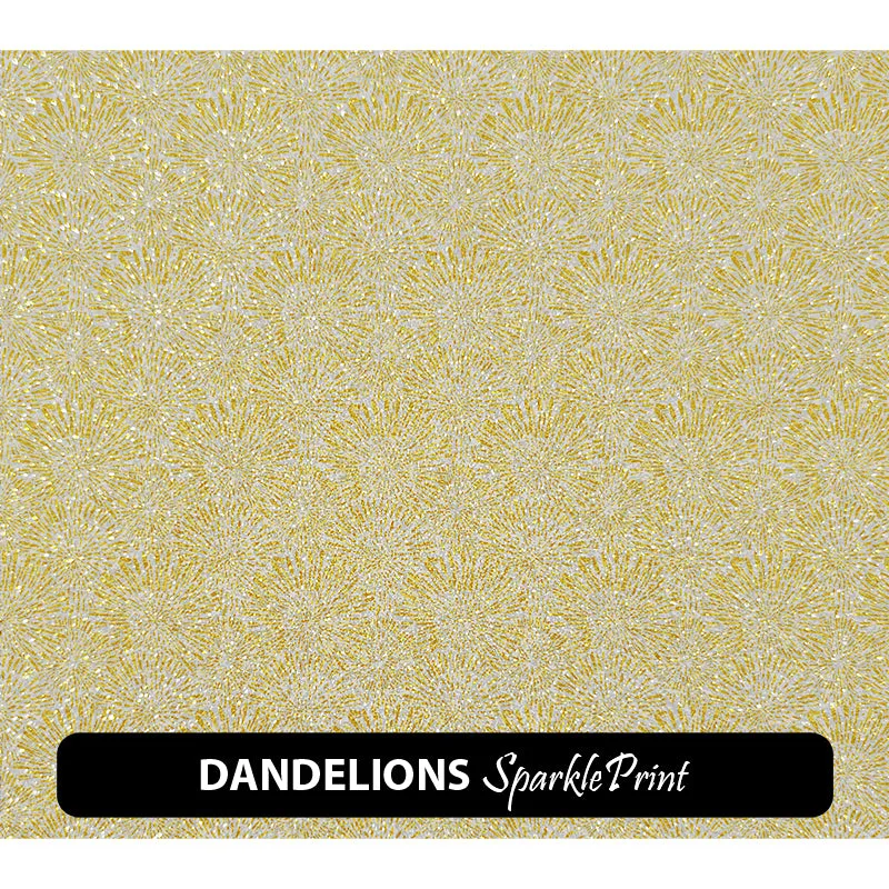 Floral Sparkleprint Patterned HTV (13.5" x 12")